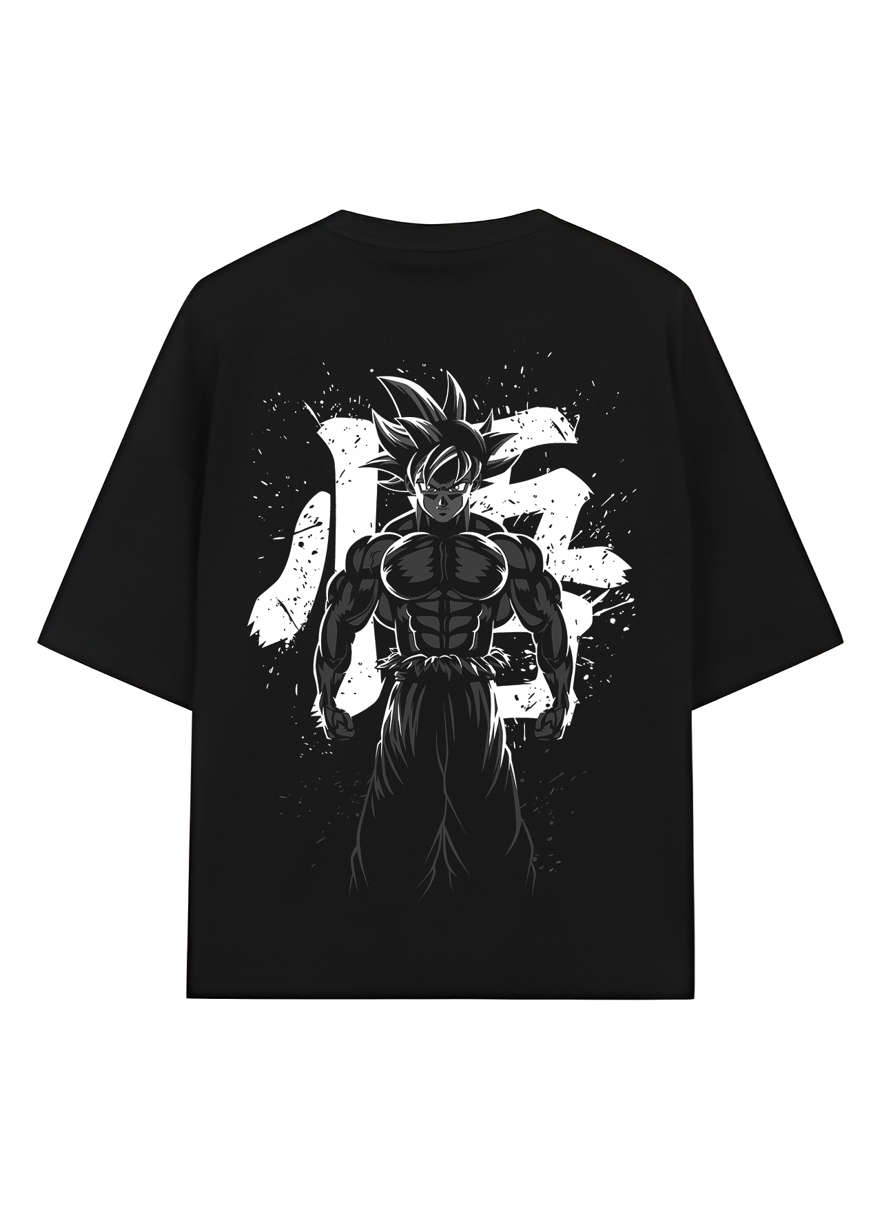 Jacked Goku Dragon Ball Z Oversized T-Shirt for Men – Black Cotton Anime Streetwear by Urban Drip